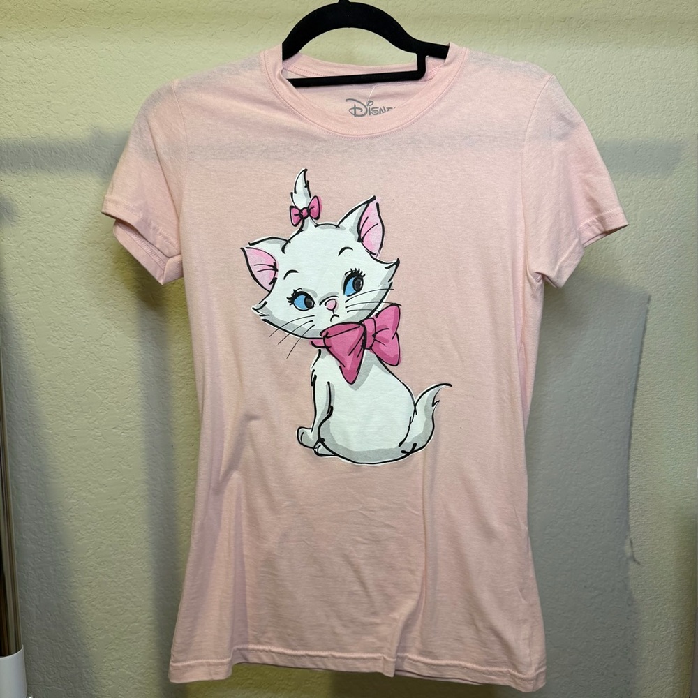 Disney Pink Cat Tee with Bow